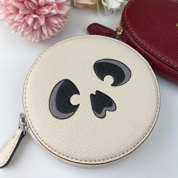 Coach CW935 Skull Halloween + Coach CAA95 Dark Ruby Heart Coin Cases - Picture 4 of 9